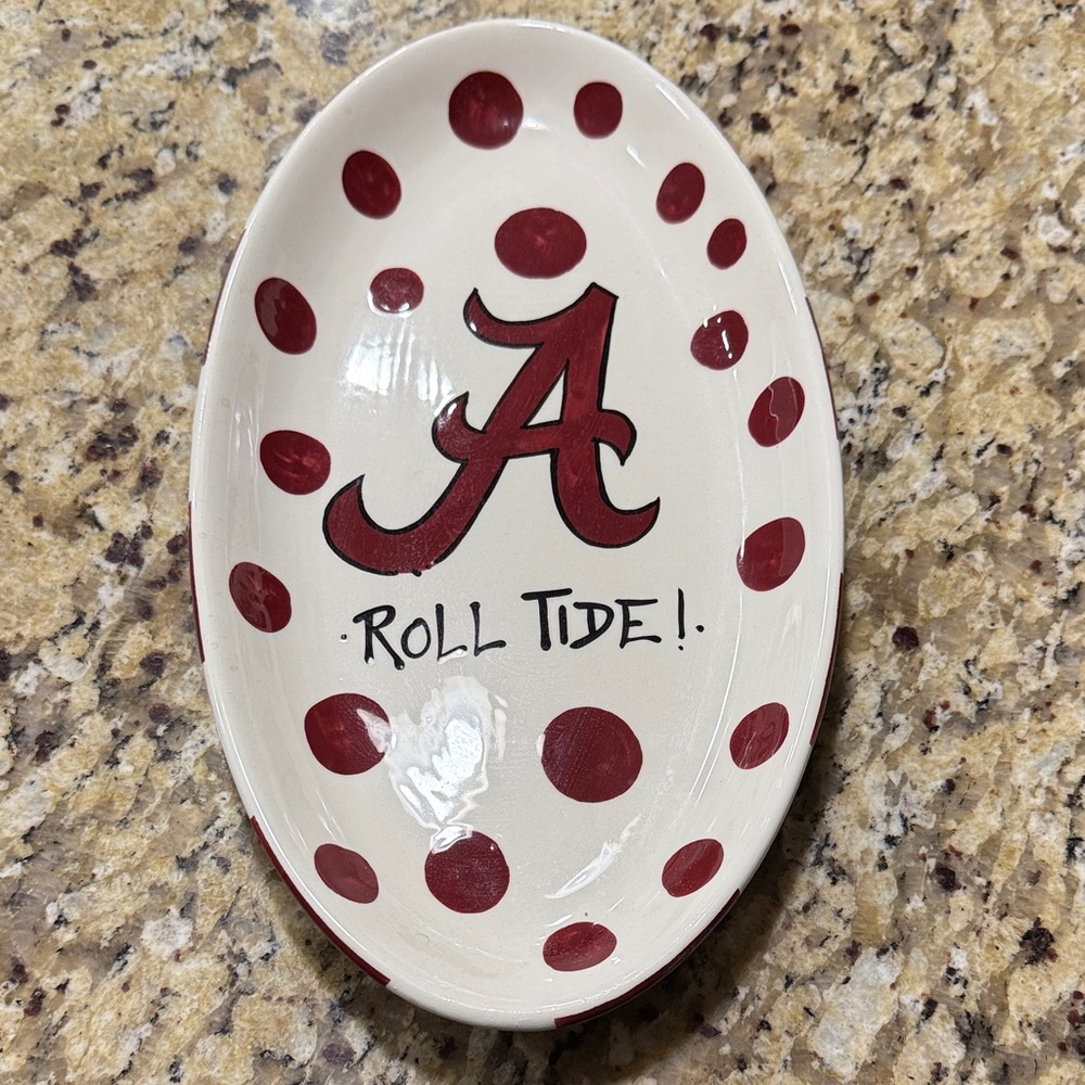 Alabama Crimson Tide Oval Decorative Plate